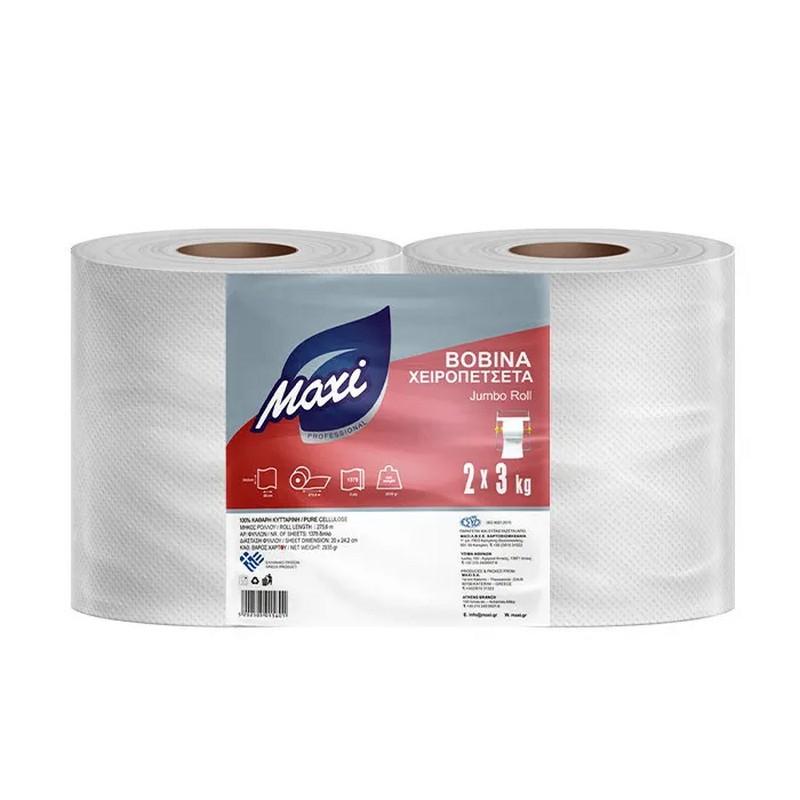 MAXI ΧΑΡΤΙ ΚΟΥΖΙΝΑΣ ΛΕΥΚΗ BOBINA 2Χ3KG (5202505015601)
