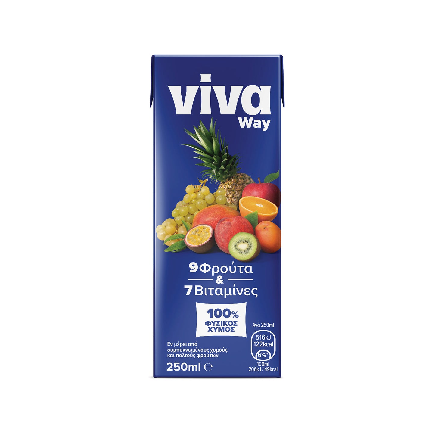 Viva Χυμός Exotic 9 Φρούτα 250ml 27τ (5203342510052)