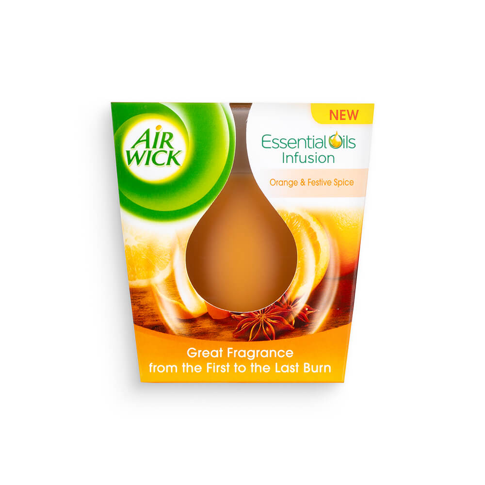 Airwick Scented Candle in Jar Orange & Mango 105gr 6t (5900627061390)