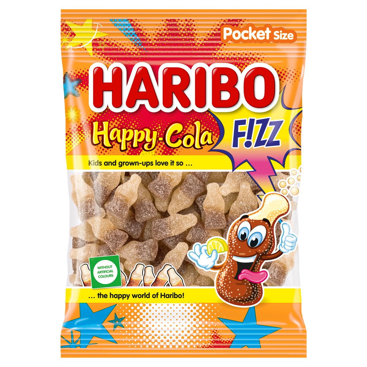 Haribo Happy Cola Fizz 80gr 30τ (5996379000770)