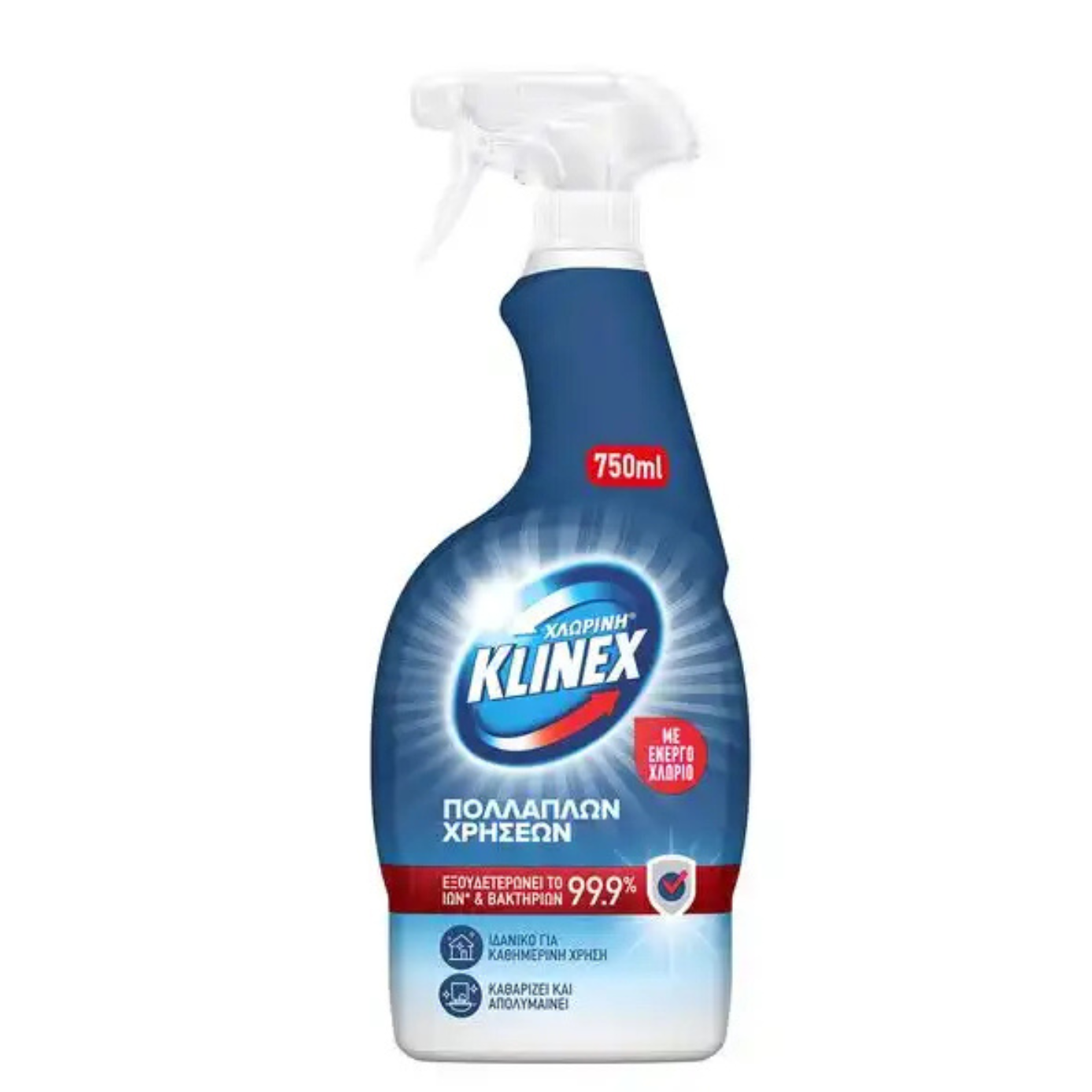 Klinex With Active Chlorine General Purpose Cleaning Spray with Disinfectant Action 750ml 12t