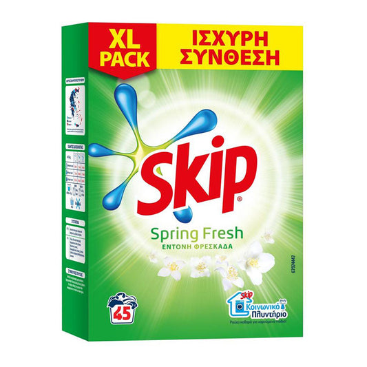 SKIP ΣΚΟΝΗ ΠΛΗΝΤΥΡΙΟΥ SPRING FRESH 45 ΜΕΖΟΥΡΕΣ 1τ (8714100476482)