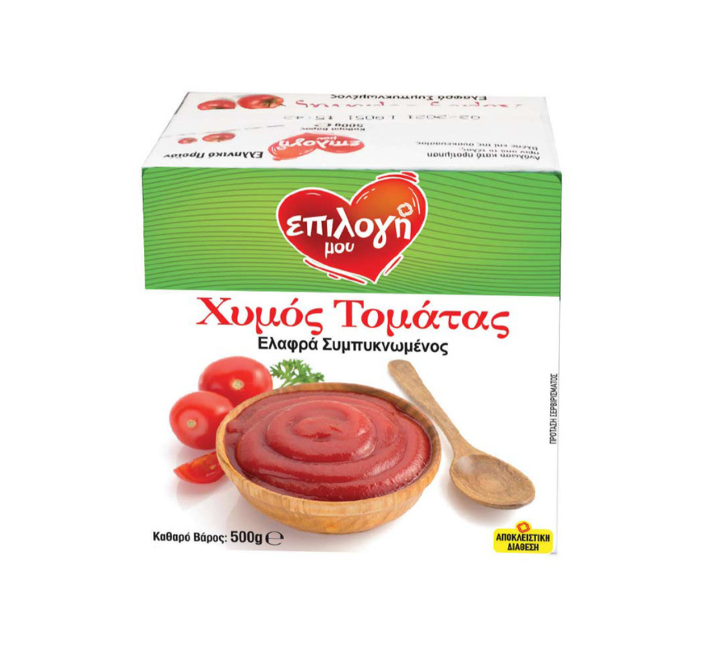 ΕΠΙΛΟΓΗ ΜΟΥ ΧΥΜ.ΤΟΜΑΤΑΣ ΕΛΑΦΡΑ ΣΥΜΠ. 500ΓΡ 12τ (5207066108533)