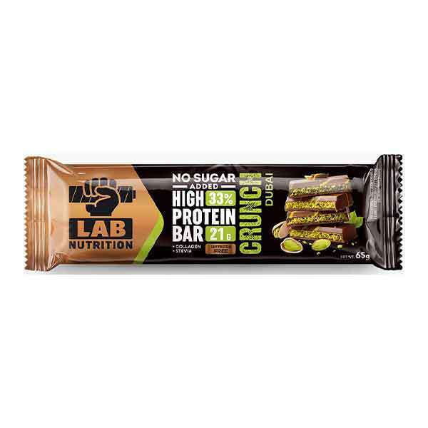 LAB NUTRITION High Protein Crunch Bar 33% Dubai 65gr (3800238130336)