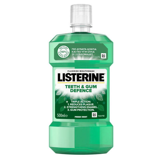 Listerine 500ml Teeth & Gum Defence Στοματικό Διάλυμα κατά της Πλάκας (3574661684314)