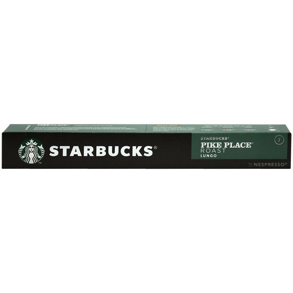 Starbucks Κάψουλες Espresso Pike Place Συμβατές με Μηχανή Nespresso 10caps 12τ (7613036984492)