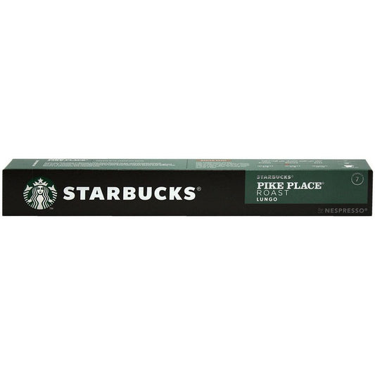 Starbucks Κάψουλες Espresso Pike Place Συμβατές με Μηχανή Nespresso 10caps 12τ (7613036984492)