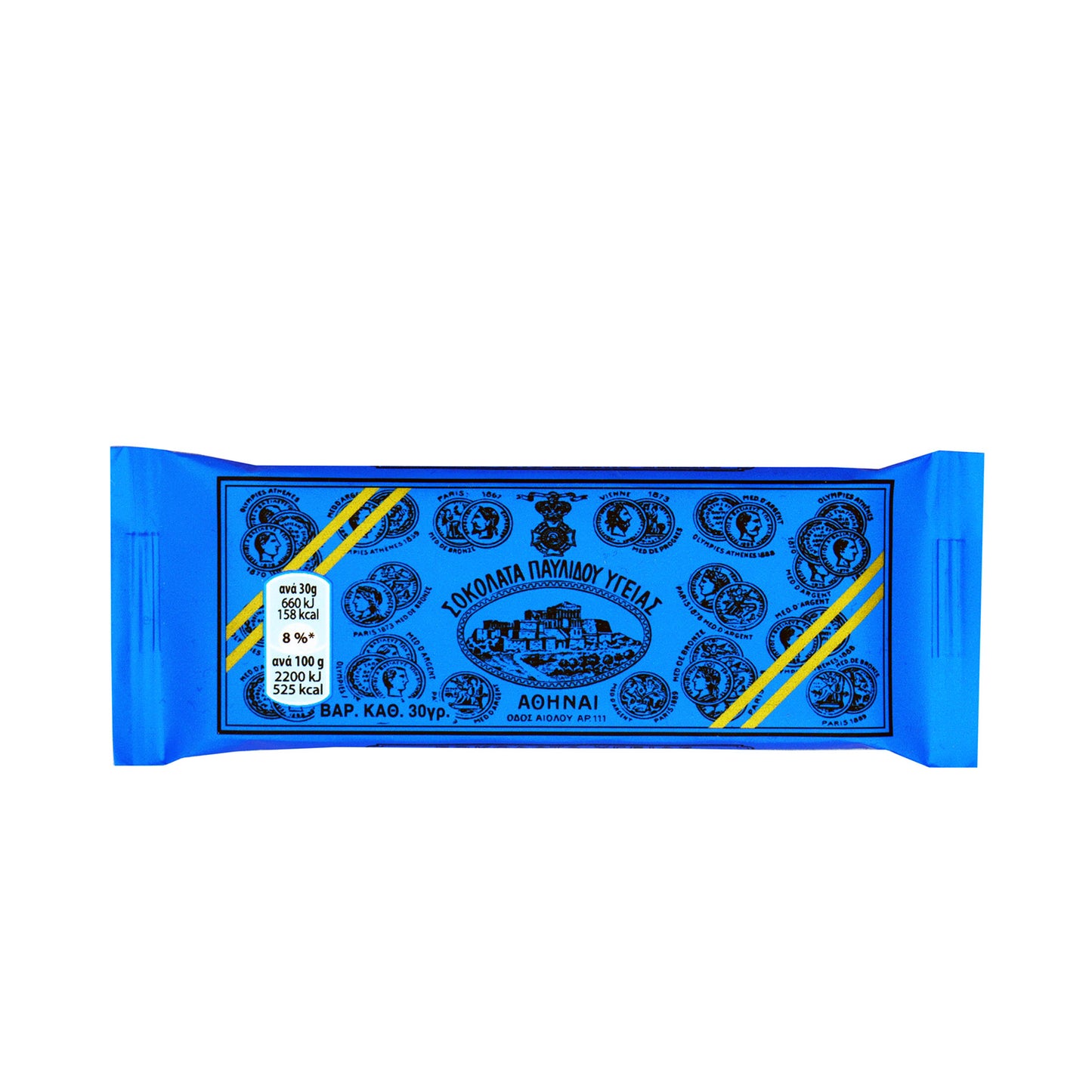Σοκολάτα Υγείας Παυλίδης 30gr 24τ (76224904)