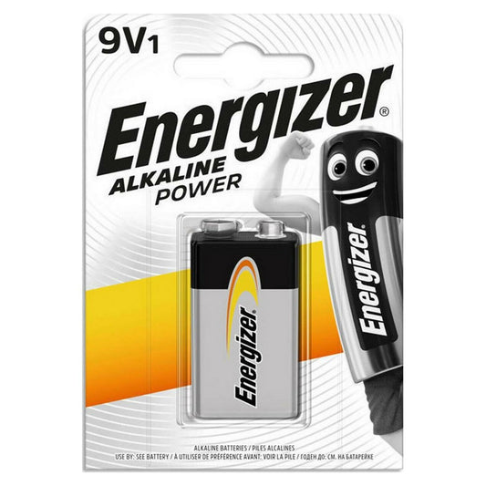 Energizer Power Αλκαλική Μπαταρία 9V 6LR61 1 τεμάχιο (7638900297409)