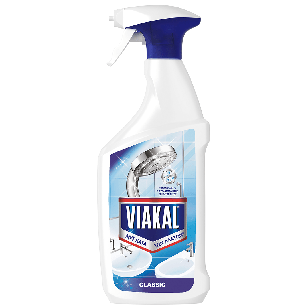 Viakal Classic Καθαριστικό Spray Κατά των Αλάτων 750ml 10τ (8001090574725)