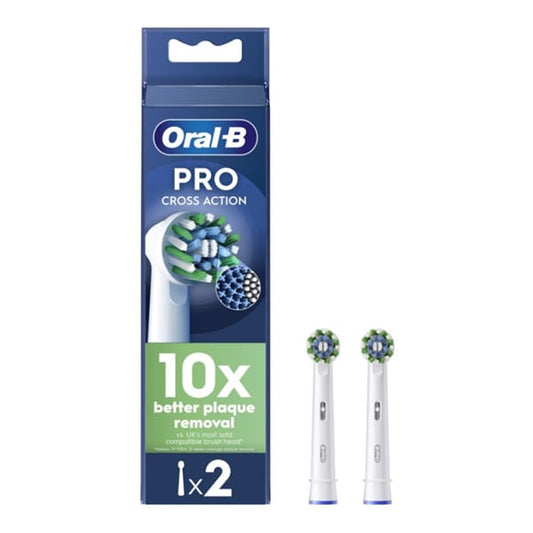 Oral-B Pro CrossAction Ανταλλακτικές Κεφαλές Ηλεκτρικής Οδοντόβουρτσας 2τεμ (8006540846964)