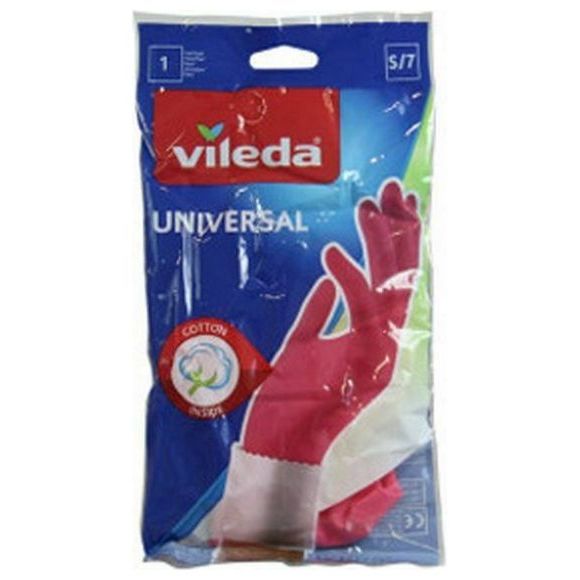 Vileda Cleaning Gloves Universal Plastic Medium 12m (8410435841024)