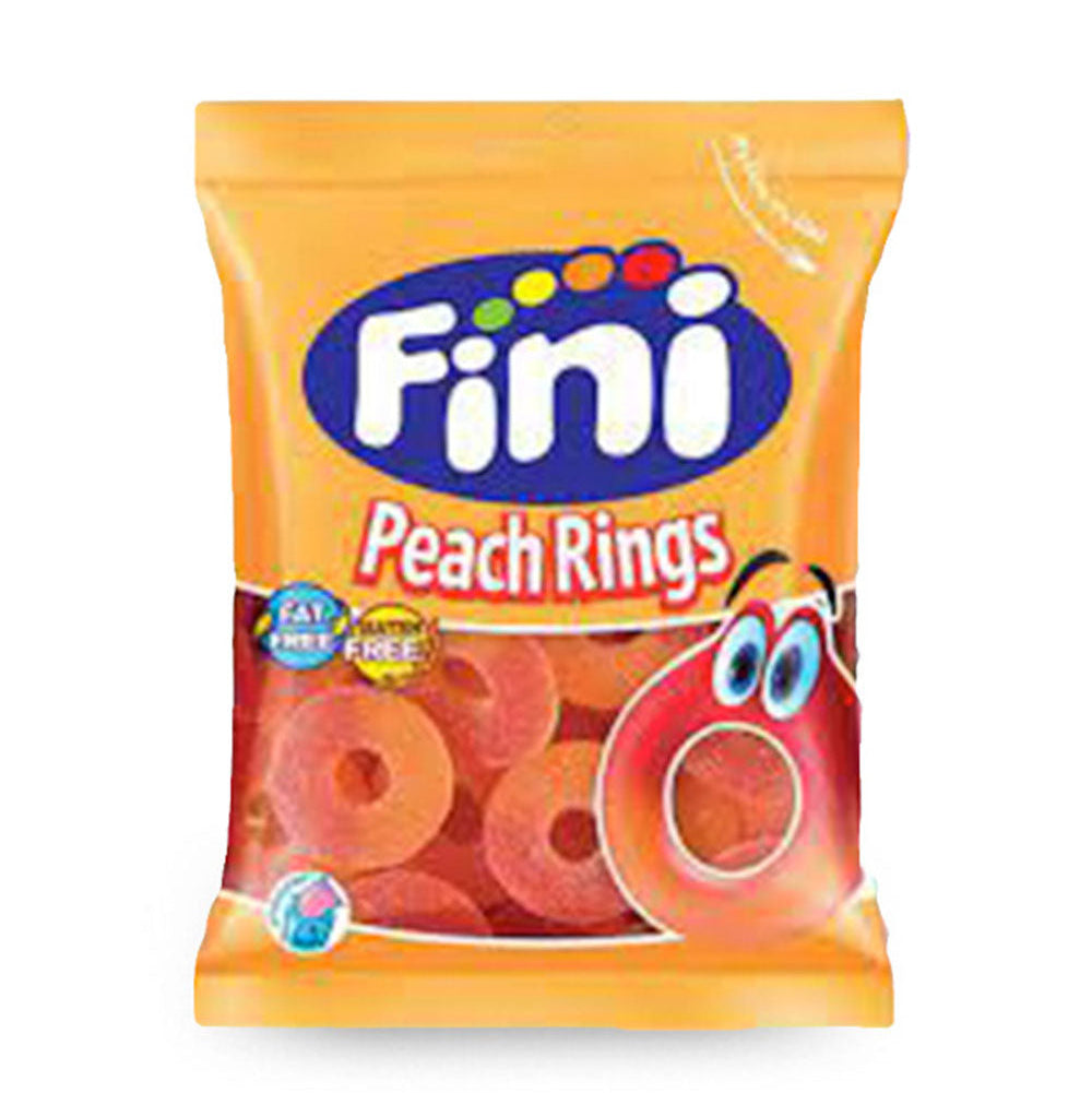 FINI 90gr - (PEACH RINGS) (Σ12) (8410525116797)