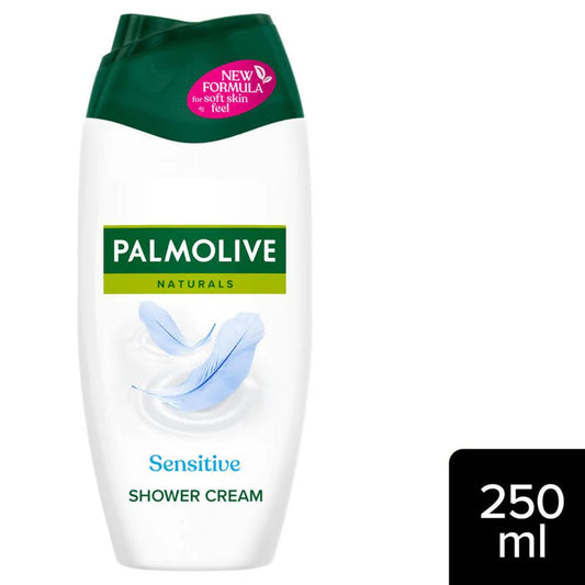 Palmolive Αφρόλουτρο Naturals Sensitive με γάλα 250ml 12τ (8714789732916)