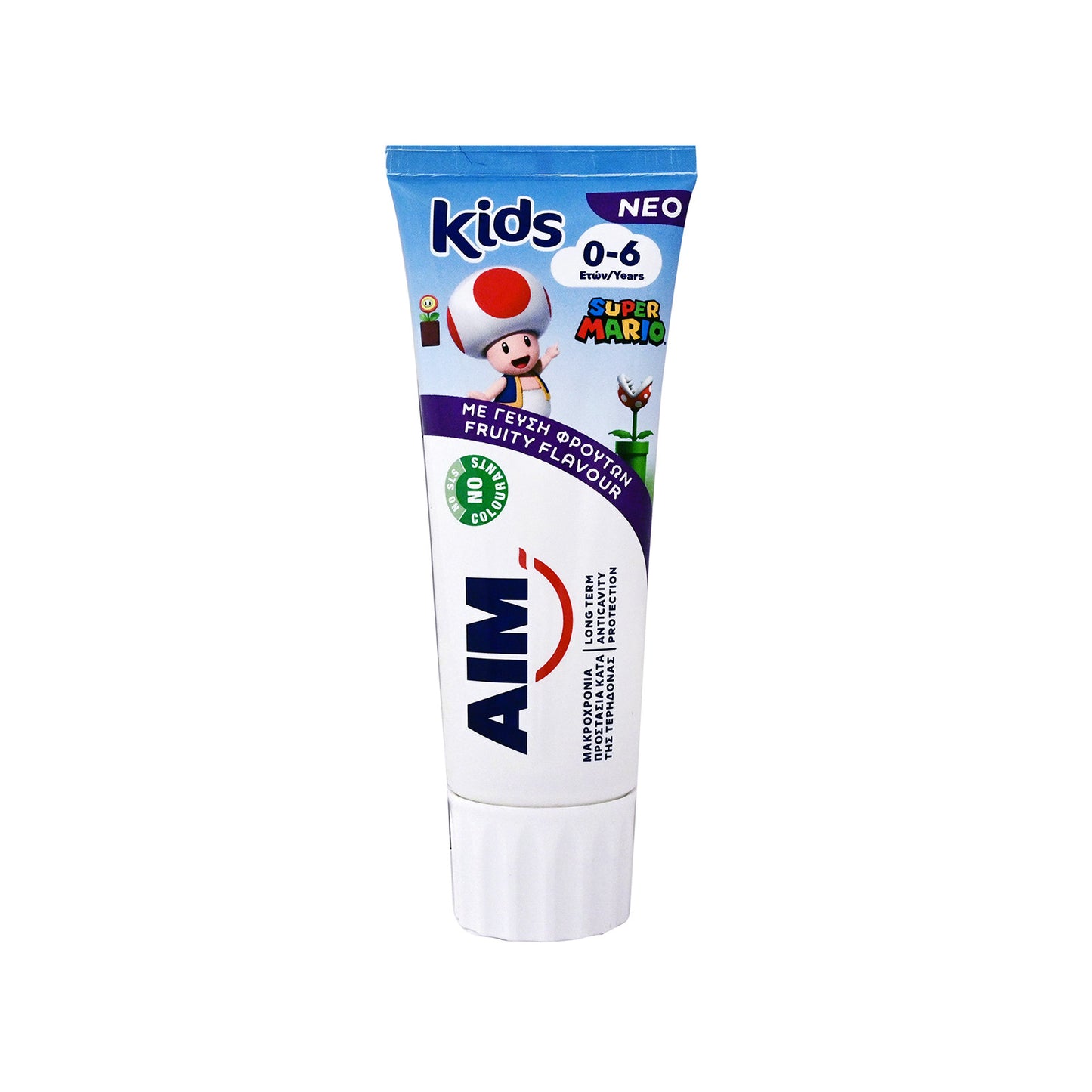 Aim 6 οδοντόκρεμα παιδική 0-6 μηνών 75ml (8720181501371)