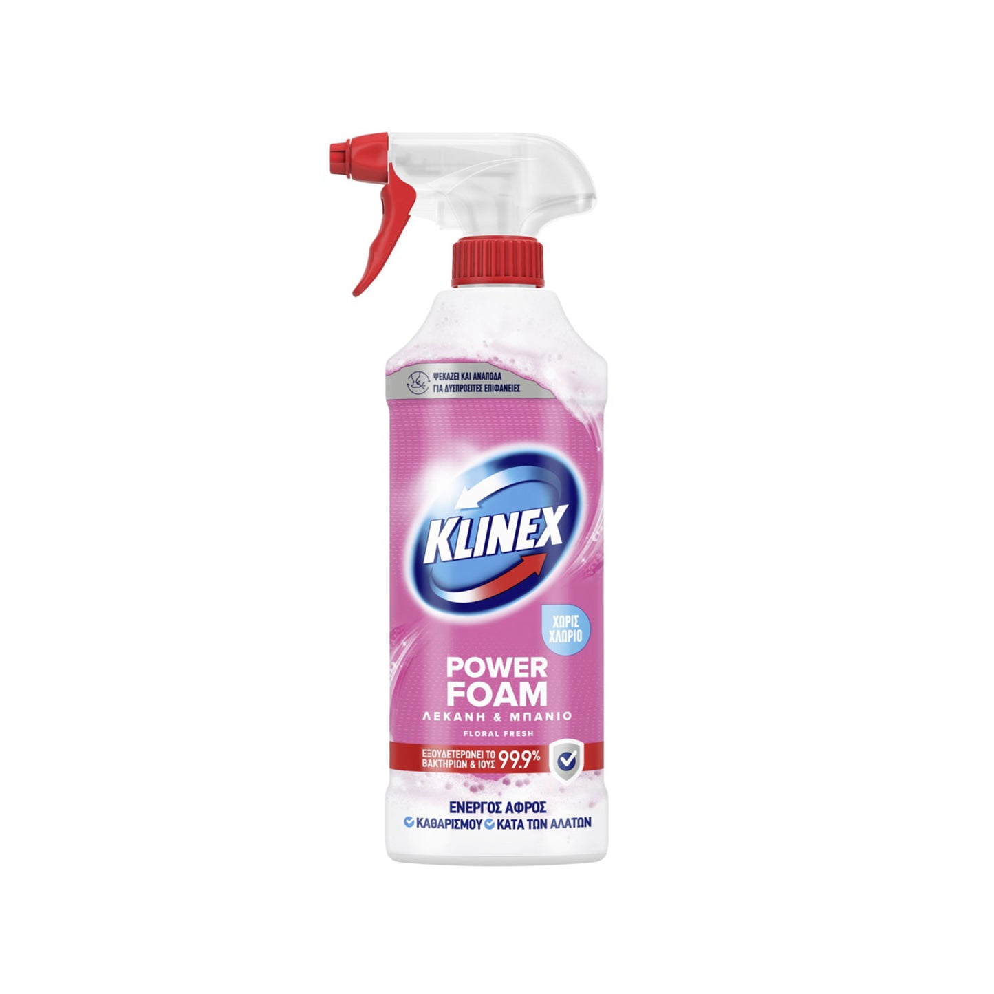 KLINEX SPRAY FOAM ΜΠΑΝΙΟ FLORAL FRESH 435ML 12Τ