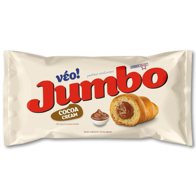 JUMBO ΚΡΟΥΑΣΑΝ 70gr. - (ΚΡΕΜΑ ΚΑΚΑΟ) (Σ20) (5208077951019)