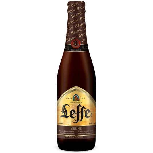 ΜΠΥΡΑ LEFFE BRUNE ΦΙΑΛΗ 330ML 24τ (5410228146162)