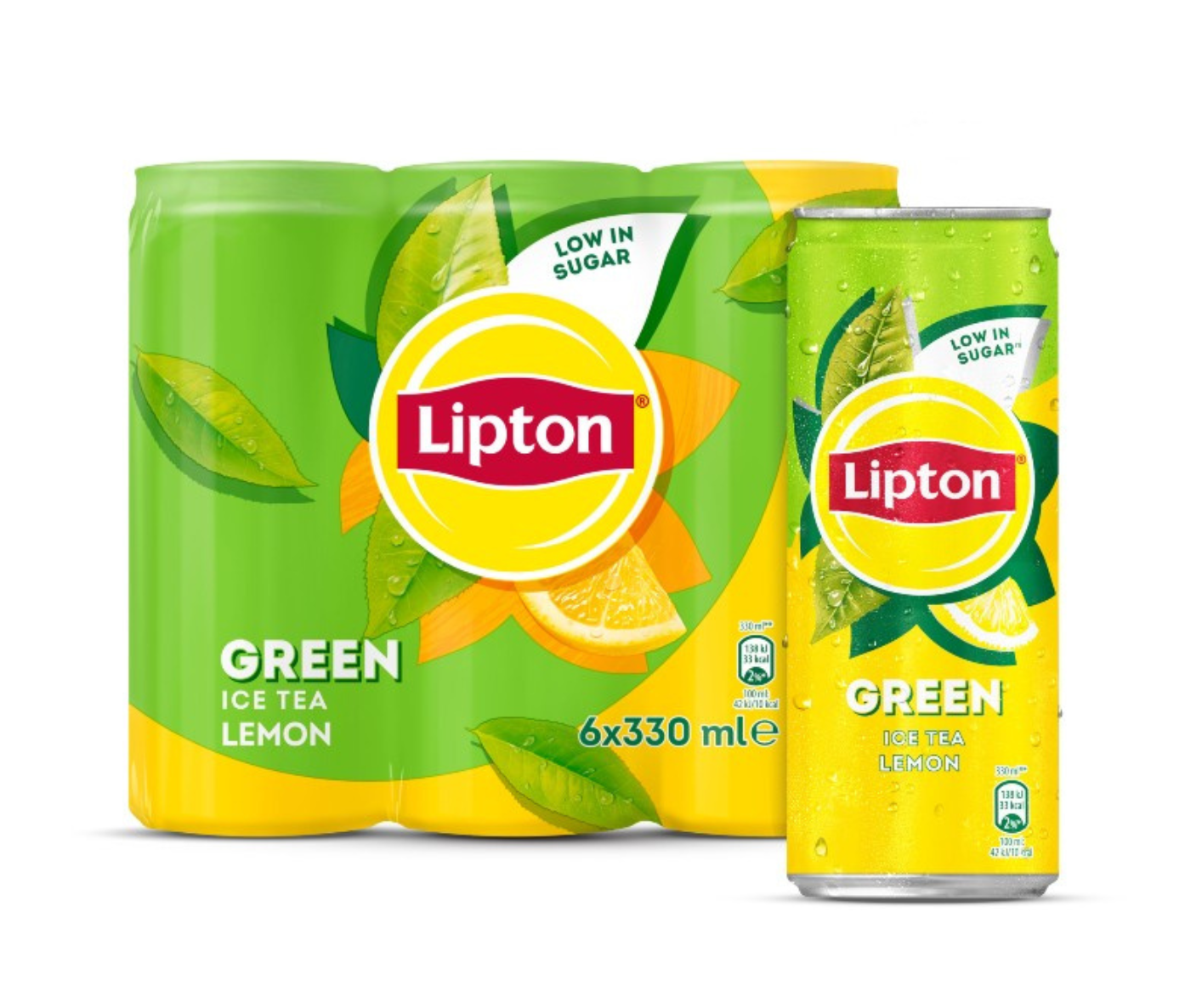 LIPTON ICE TEA GREEN LEMON ΚΟΥΤΙ 6*330ML 4τ (5201156030278)