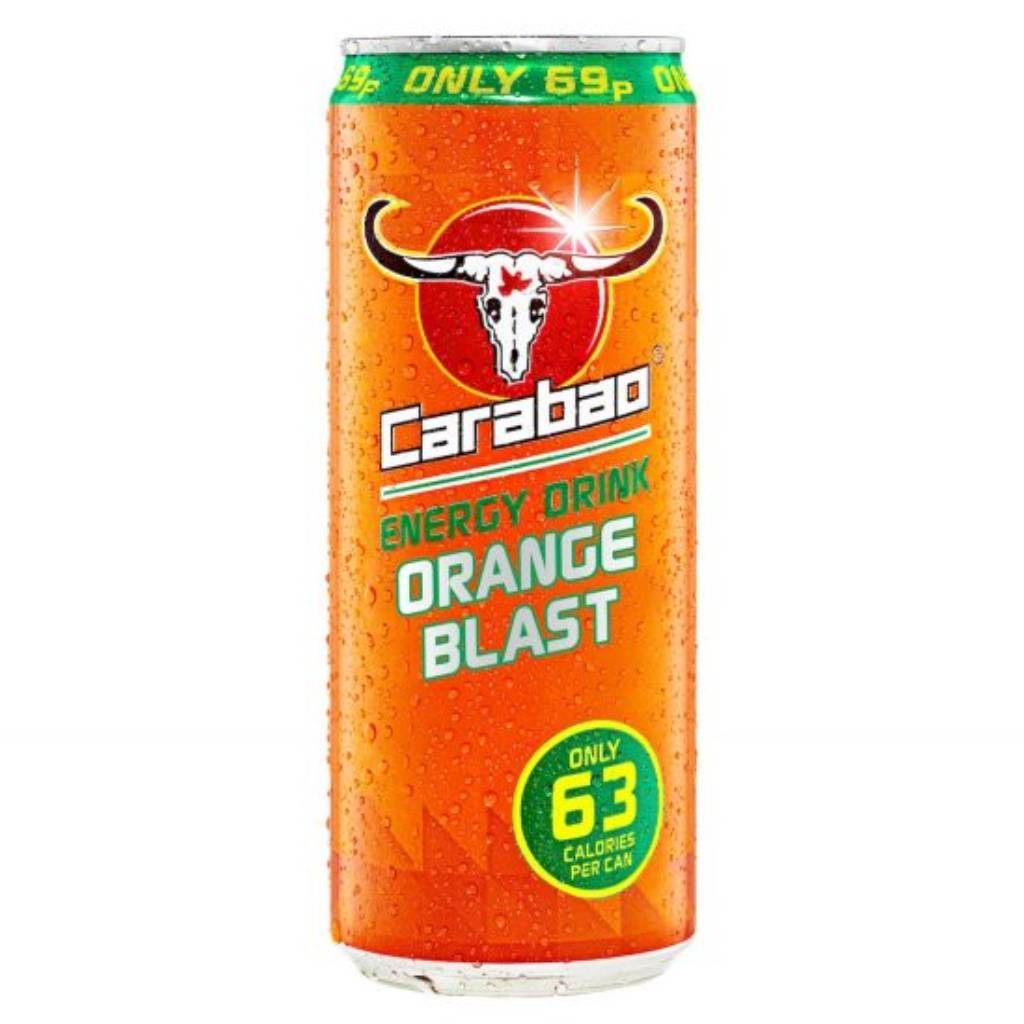 Carabao Energy Drink Orange Blast 330ml 24τ (8855790001155)