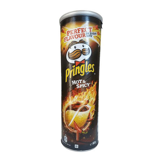 Pringles Chips with Hot & Spicy Flavor 165gr 19t (5053990127665)