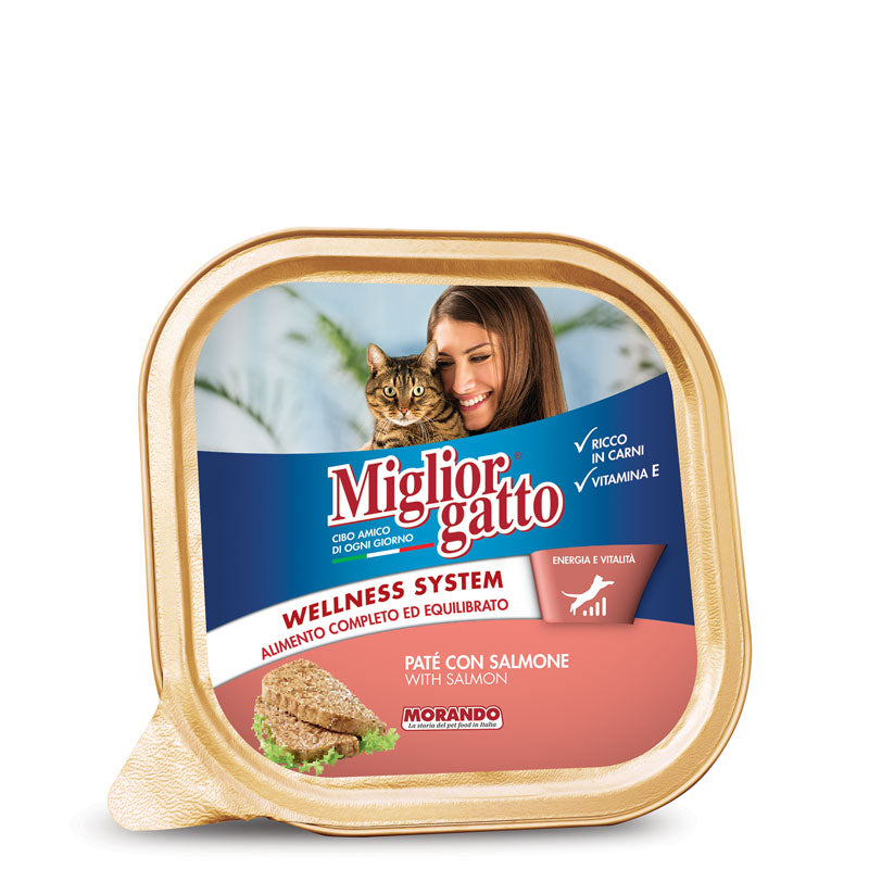 Morando Miglior Gatto Wellness System Salmon 100gr 24t (8007520013017)