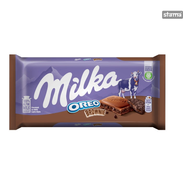 Milk Chocolate Milka Oreo Brownie 100gr 22t (7622210956163)