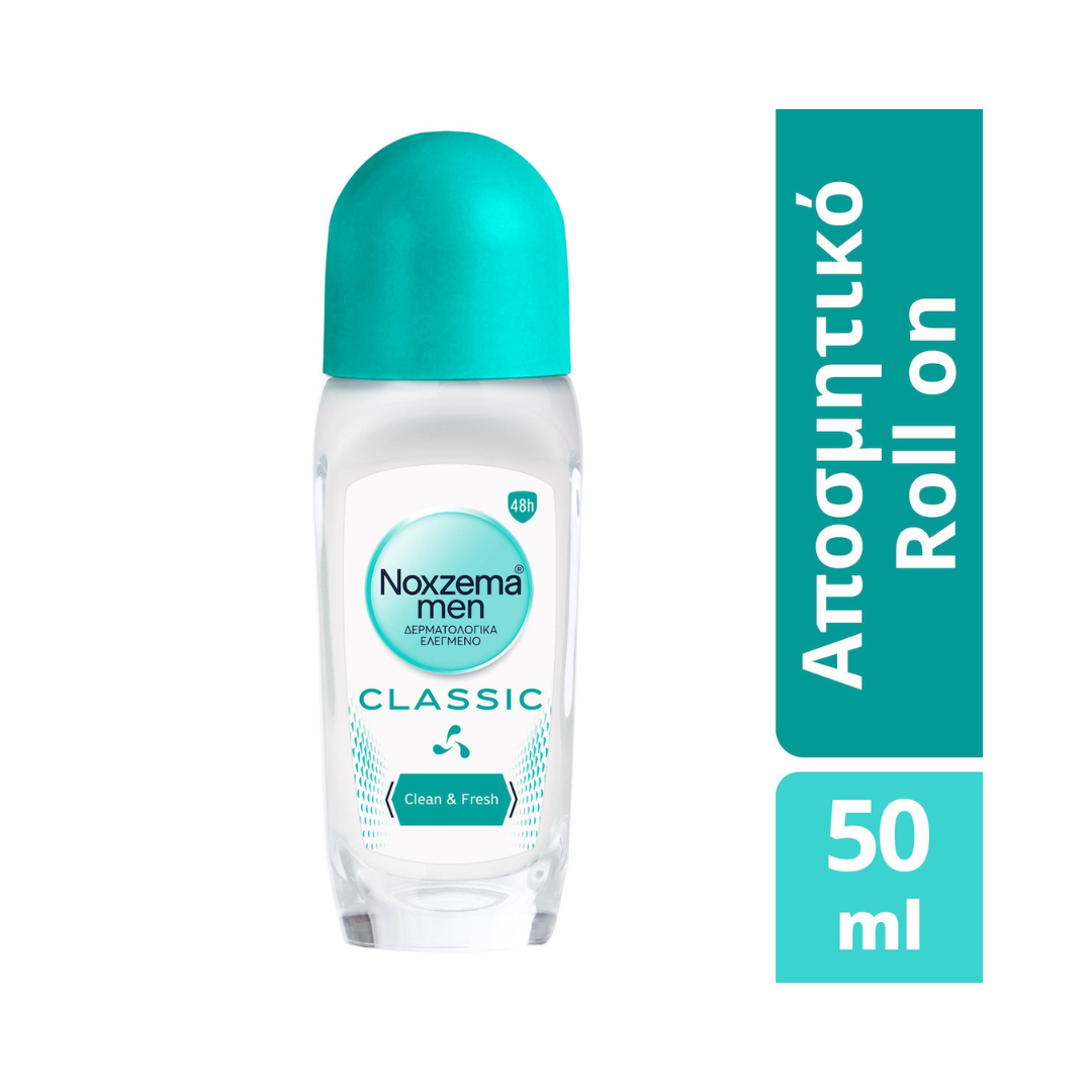 Noxzema Classic Clean & Fresh Deodorant 48h in Roll-On 50ml 6t (5201314125860)