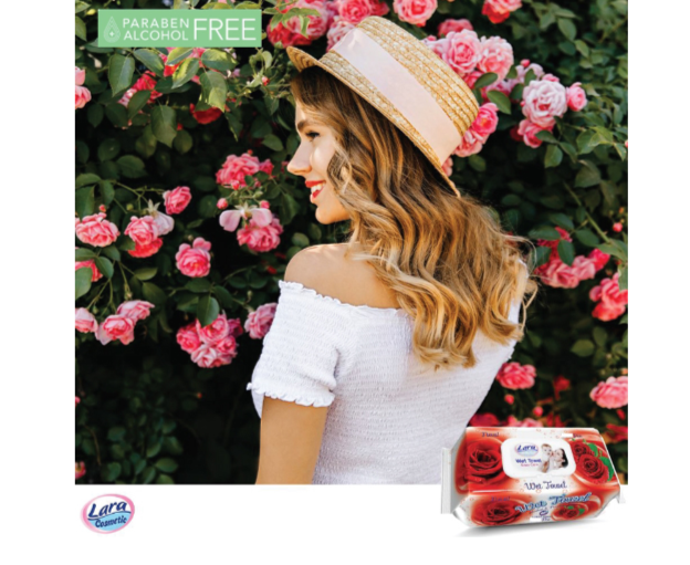 Baby wipes Lara Wild Rose 80pcs (8699444262659)