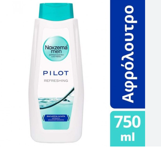 NOXZEMA ΑΦΡΟΛΟΥΤΡΟ MEN PILOT 750ML 6T