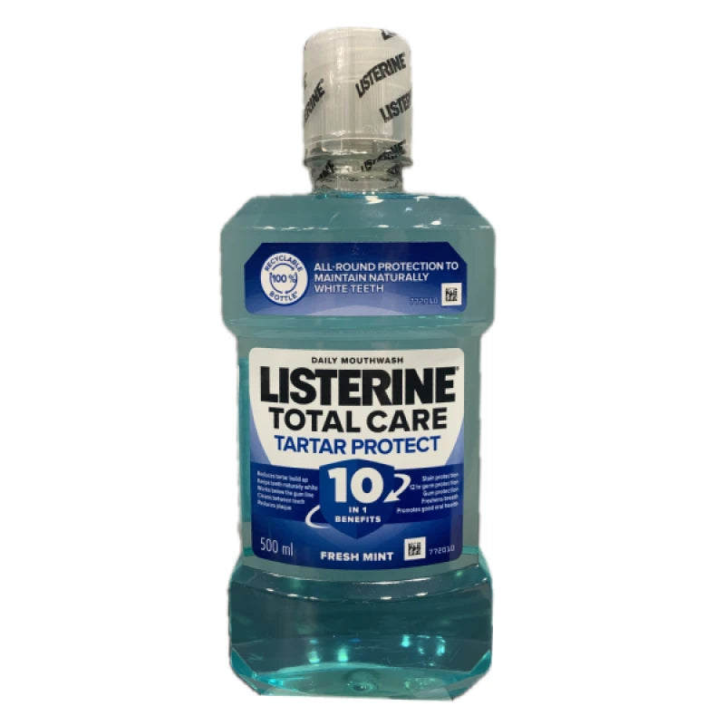 Listerine 500ml Mouthwash Total Care Fresh Mint 10IN1 (6001135009535)