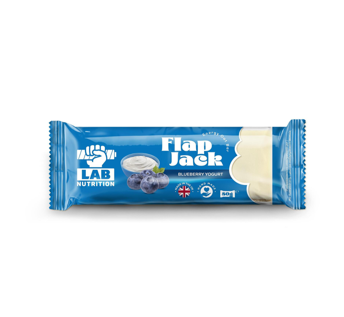 Lab Nutrition Flap Jack Energy Oat Bar Blueberry & Yogurt 80gr (3800501538647)