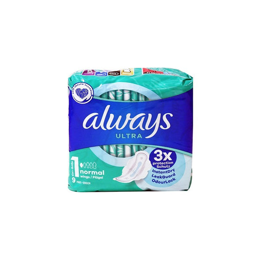 Always Ultra Day Σερβιέτες Normal 9τεμ. 16τ (8006540076033)
