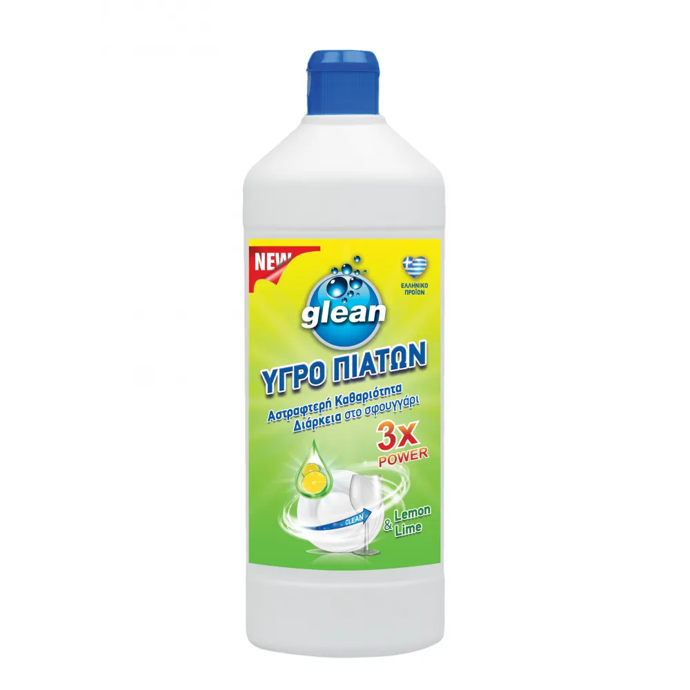 Glean Υγρό Πιάτων Με Άρωμα Λεμόνι & Λάιμ 750ml (5206362102214)