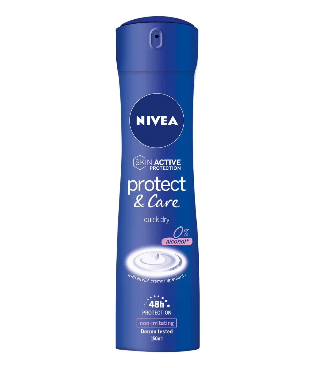 Nivea Protect & Care Quick Dry Anti-perspirant Deodorant 48h in Spray 150ml 6t (5201178027010)