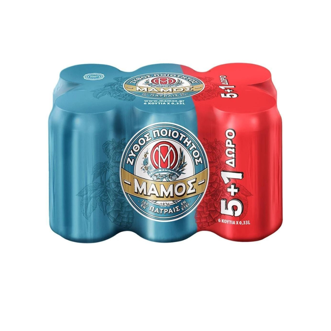 ΜΑΜΟΣ Κουτί Pilsner 6x300ml 5+1ΔΩΡΟ (5201261801183)
