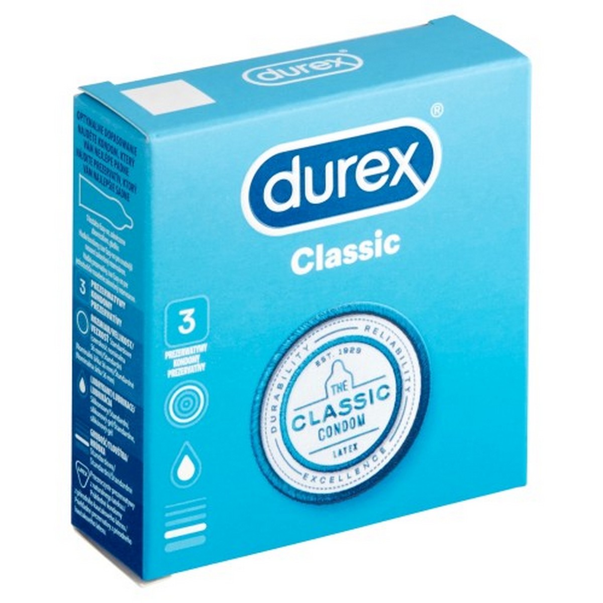 Durex Προφυλακτικά Classic 3τμχ 24τ (5038483194669)