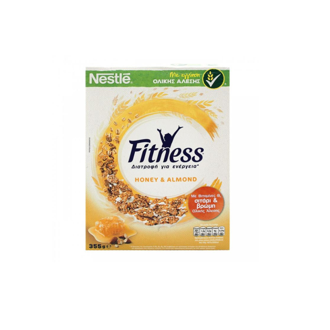 Nestle Fitness Δημητριακά Ολικής Άλεσης Με Μέλι & Αμύγδαλο 355gr 14τ (7613032318673)