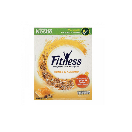 Nestle Fitness Δημητριακά Ολικής Άλεσης Με Μέλι & Αμύγδαλο 355gr 14τ (7613032318673)