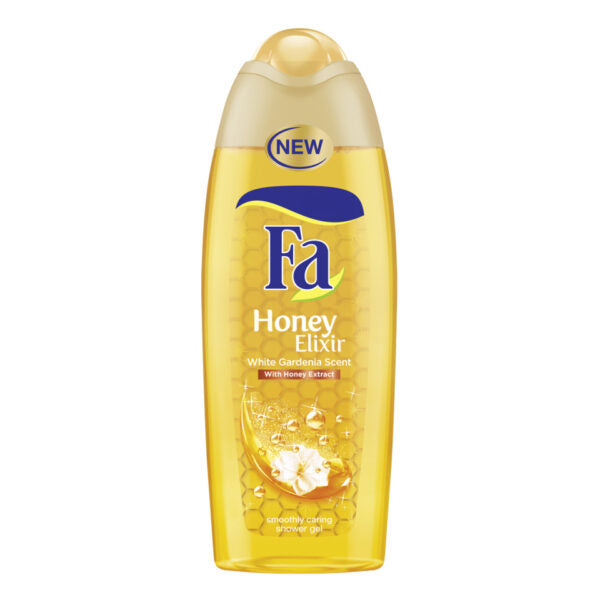 Fa Honey Elixir White Gardenia Scent Honey Extract Smoothly Caring Shower Gel 250ml 12t (4015100190380)