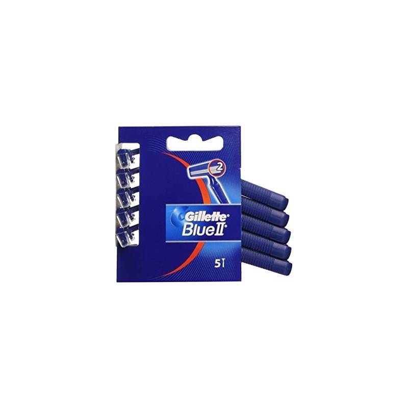Gillette Blue II Ξυραφάκια μιας Χρήσης με 2 Λεπίδες 5τμχ 20τ (3014260201753)