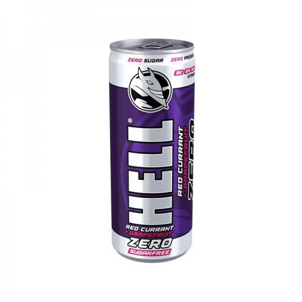Hell Energy Drink Red Currant & Grapefruit Sugar Free Box 250ml 24t (5999571050659)