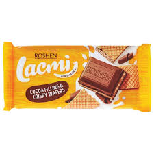 Σοκολάτα Roshen Lacmi Με Γέμιση Κακάο & Γκοφρέτα 90gr 18τ (4823077633188)