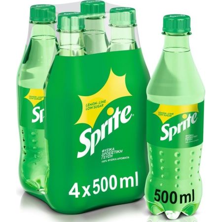 Sprite Μπουκάλι Γκαζόζα με Ανθρακικό 4x500ml 6σ (5000112533057)