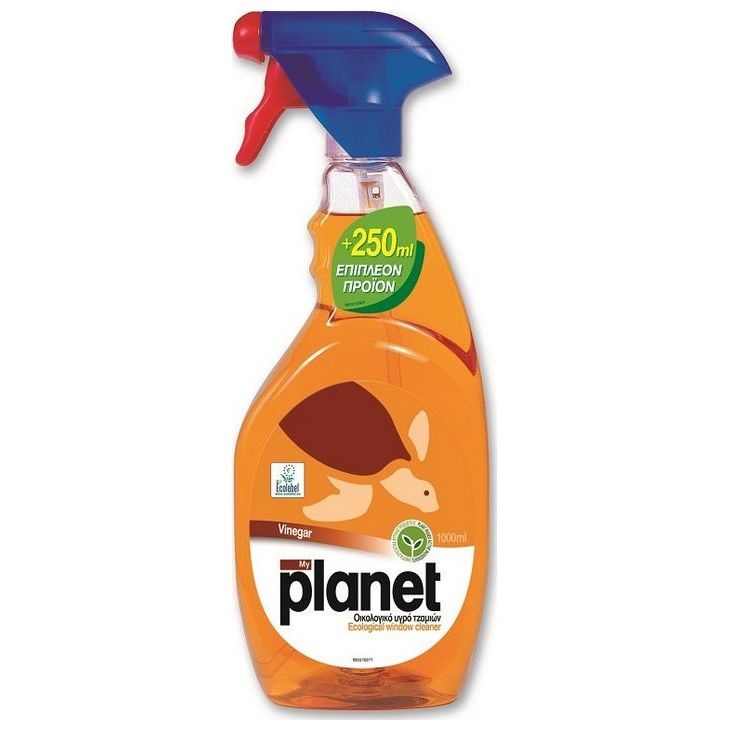 myPlanet Καθαριστικό Spray Τζαμιών Red Vinegar 750ml (+250ml Επιπλέον Προϊόν) 12τ