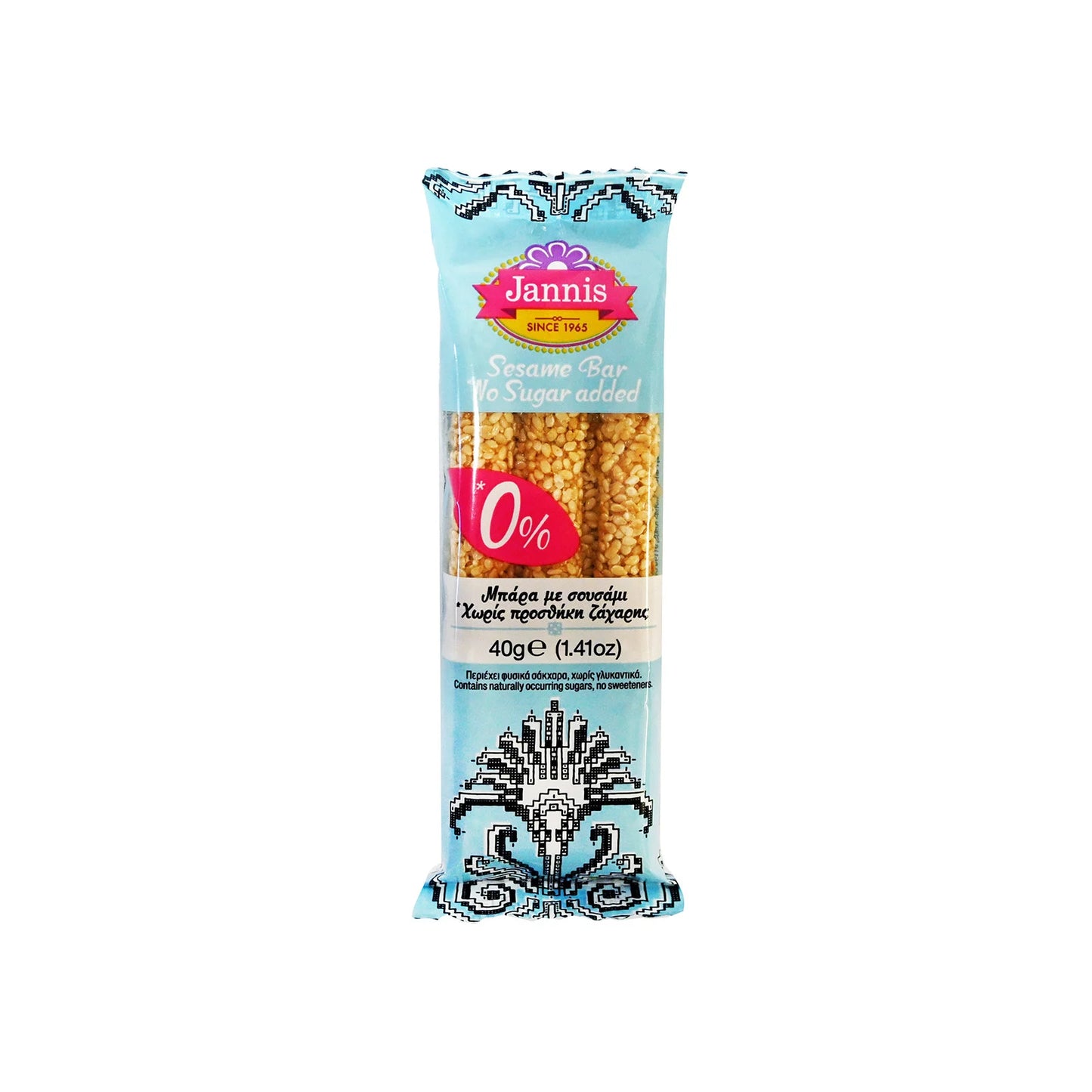 Jannis Pastelli With Sesame & 0% Sugar 40gr 10t (5201041023934)