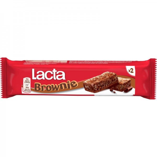 LACTA ΣΟΚ. CAKES CHOCO BROWNIES 50ΓΡ 24τ (7622210995261)