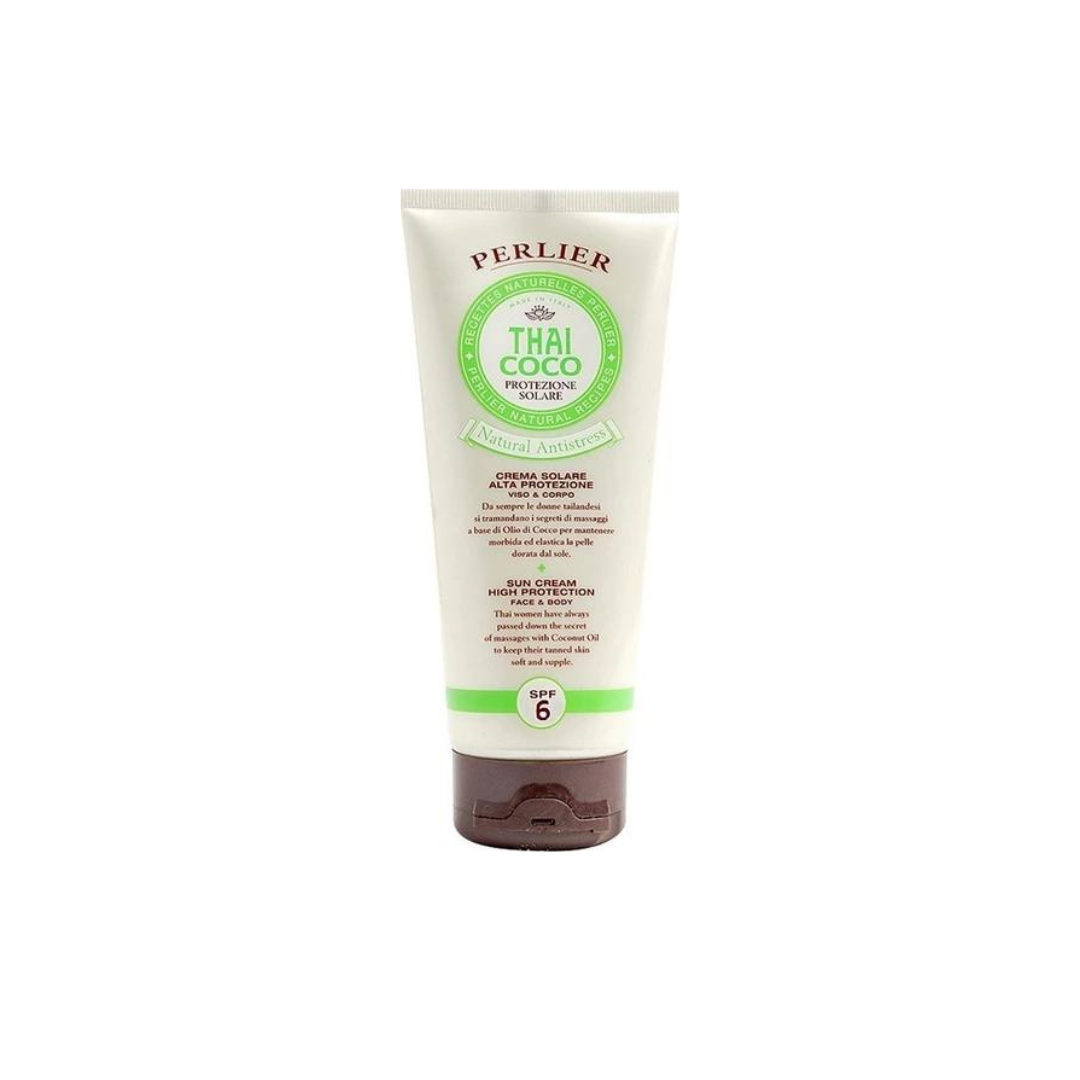 Perlier Thai Coco Sun Protection Cream SPF6 200ml (8009740876205)