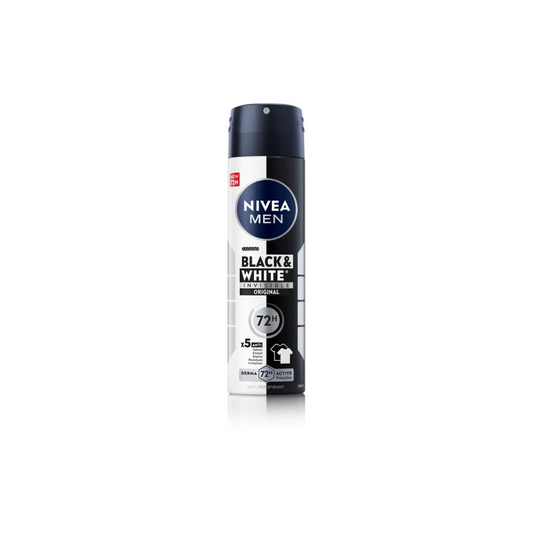 Nivea Men Invisible for Black & White Anti-perspirant Deodorant 48h in Spray 150ml 6t (4005900388650)