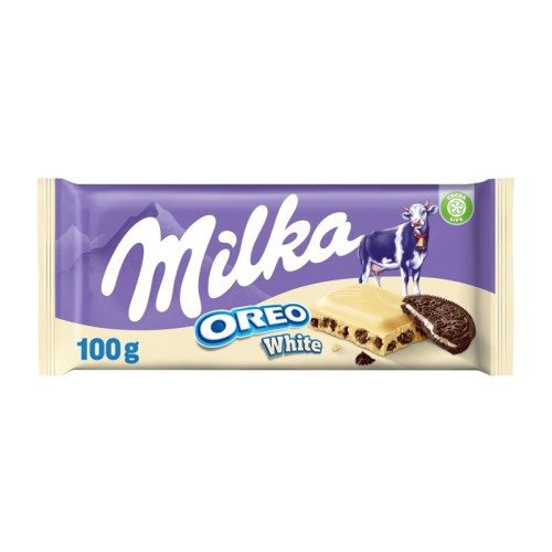 Milka Oreo White Milk Chocolate 100gr (7622210544926)